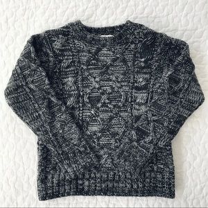 Bit’z Kids Marbled Grey Cable Knit Sweater
